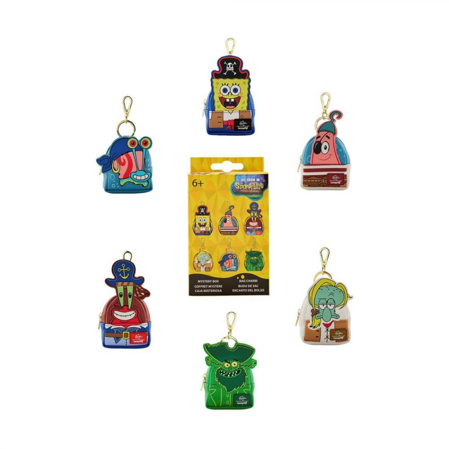 Loungefly Nickelodeon: Spongebob Squarepants Mystery Mini Backpack Bag Charms - Eaches (NICBC0002-EA)