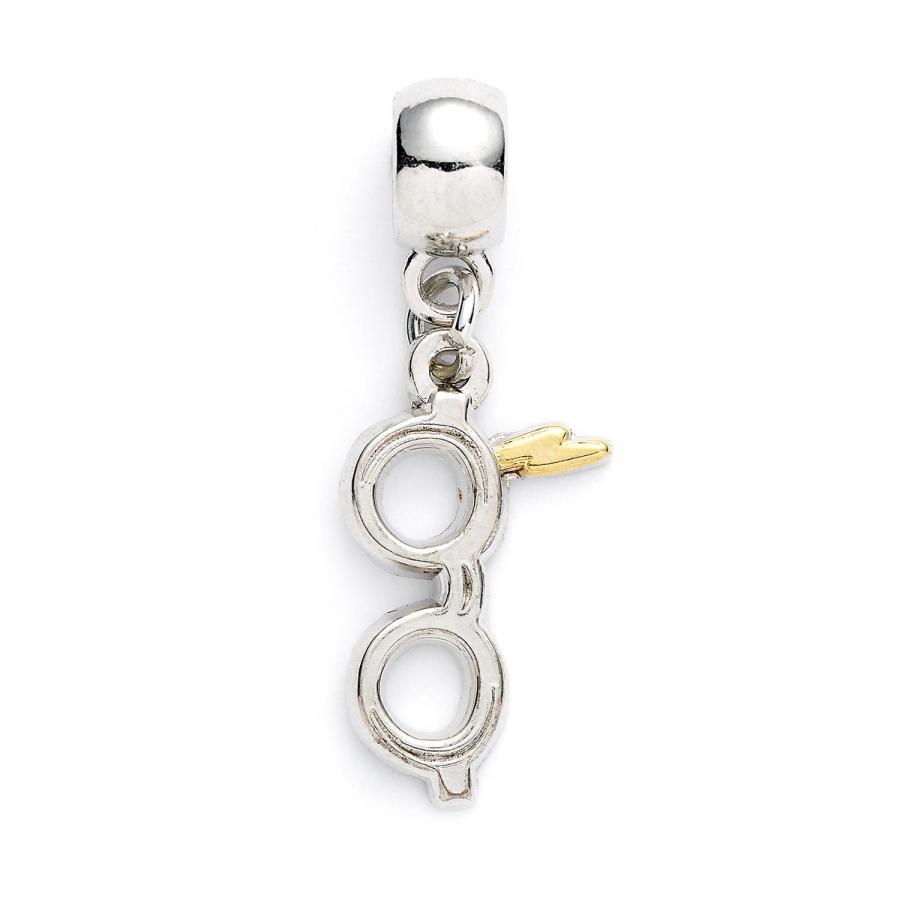 Carat Shop Harry Potter - Lightning Bolt with Glasses Slider Charm Silver (HP0176)