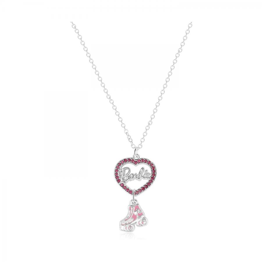 Carat Shop Barbie - Crystal Heart and Roller Skate Necklace (BMN00004)