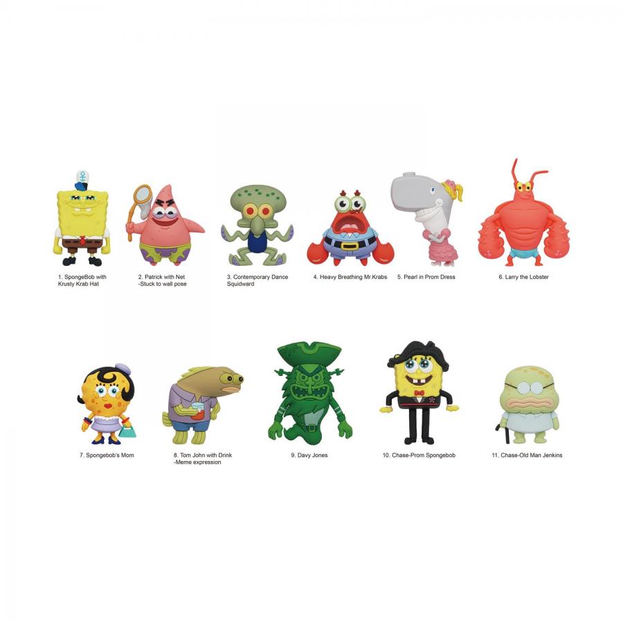 Monogram: Nickelodeon - SpongeBob SquarePants (Blind Bag/Random) 3D Foam Bag Clips Figures