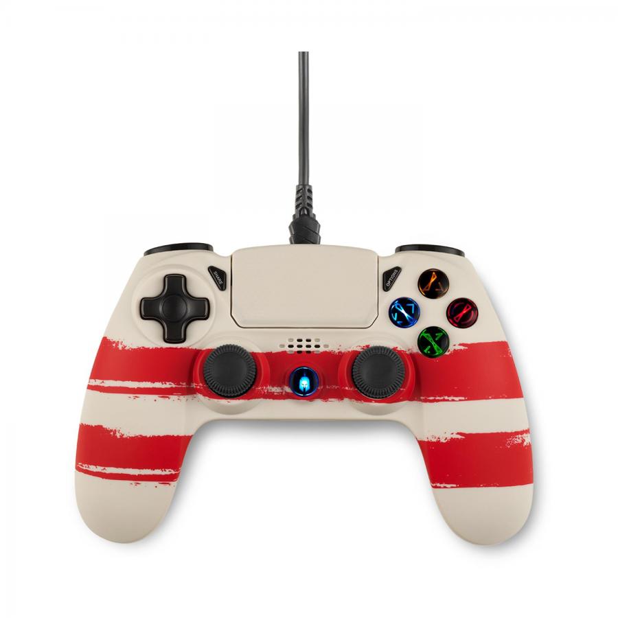 Spartan Gear - Hoplite 2 Wired Controller (compatible with PC and playstation 4) (colour: Redline)