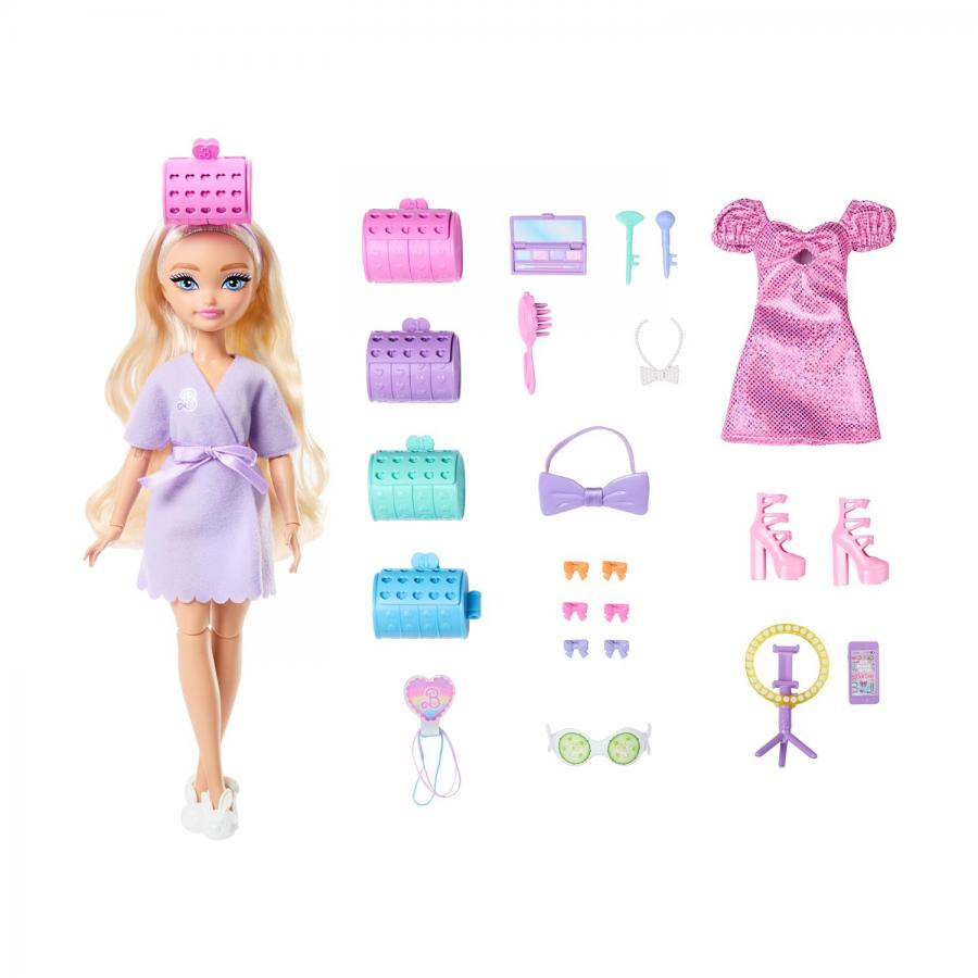 Mattel Barbie: Dream Besties Hair Play #Get Ready With Me Barbie: Dream Besties #Grwm - Barbie: Malibu (JGG38)