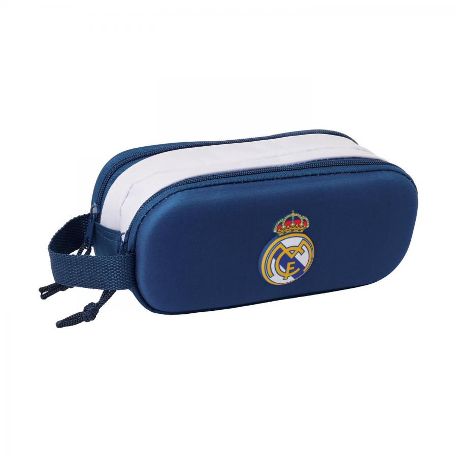 Safta 3D DOUBLE PENCIL CASE REAL MADRID 3D