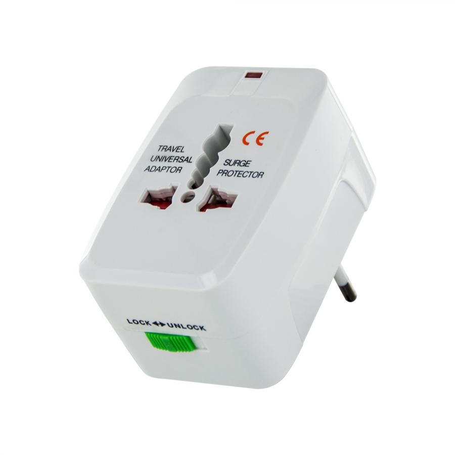 LAMTECH UNIVERSAL TRAVEL ADAPTER WITH 2 USB PORT 4 DIFFERENT PLUGS
