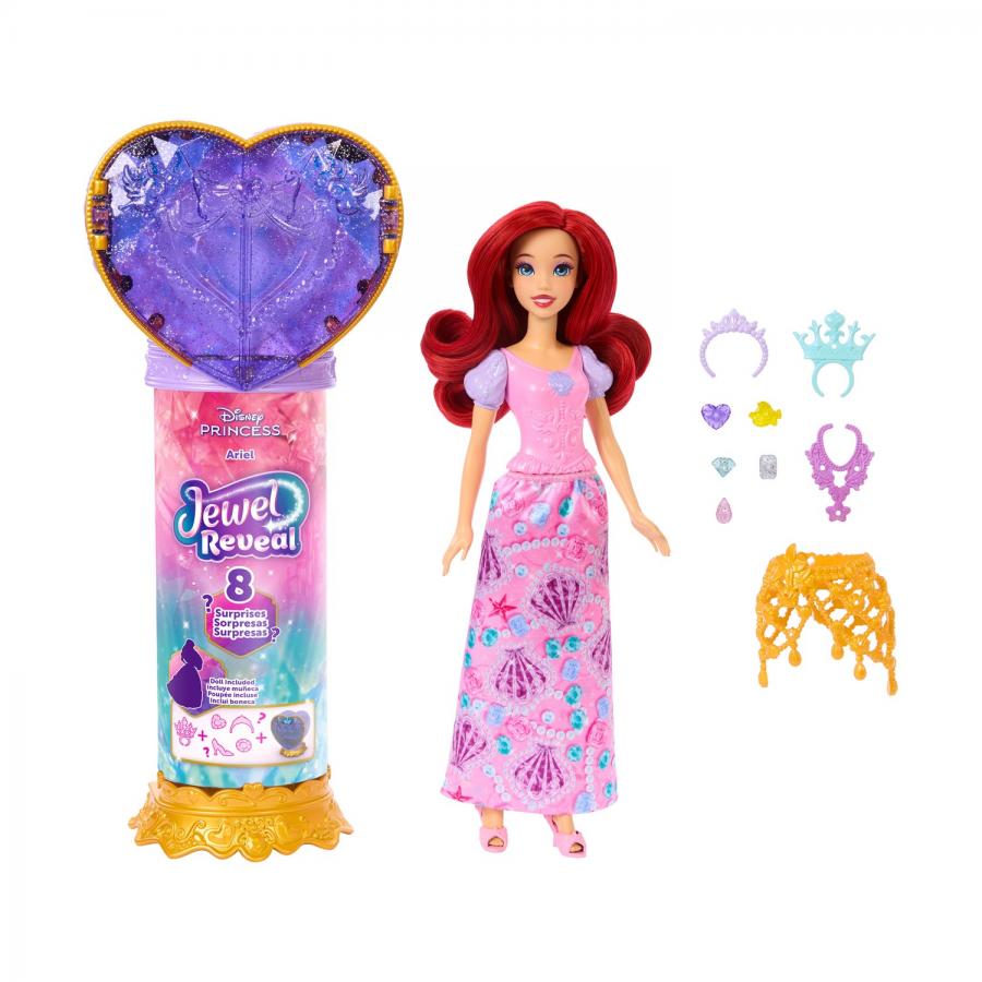 Mattel Disney Dolls: Disney Princess Fashion Dolls - Disney Princess Ariel with Jewelry Box (JHL49)
