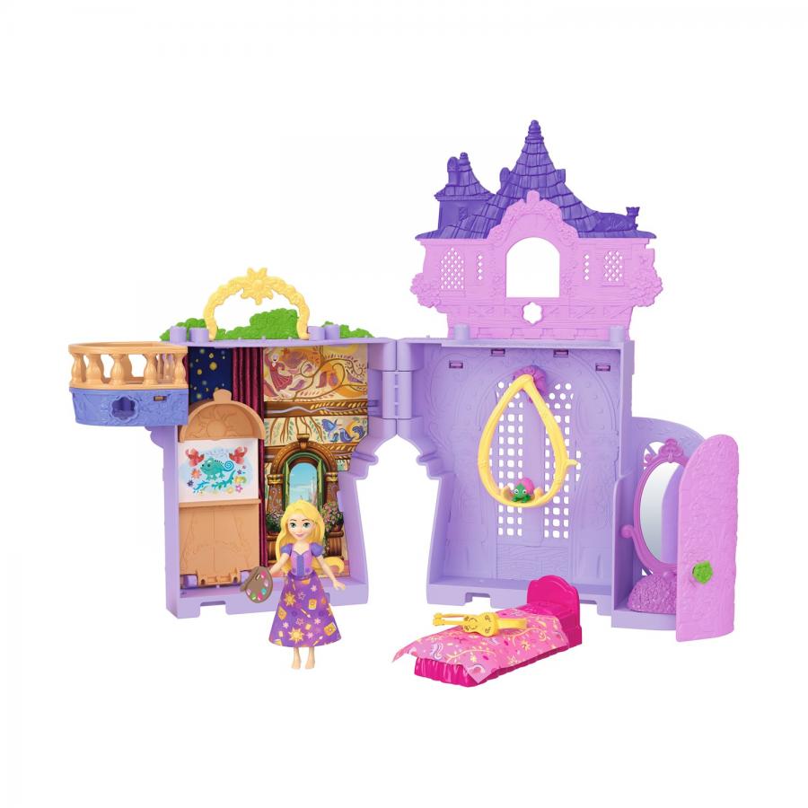 Mattel Disney Dolls: Disney Princess Small Dolls - Disney Princess Mini Dolls Rapunzel's Palace (JDP61)