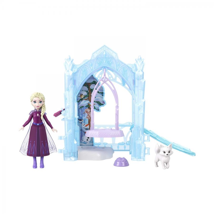 Mattel Disney Dolls: Disney Frozen Small Dolls - Frozen Mini Dolls Elsa's Frozen Hideout (JFG29)