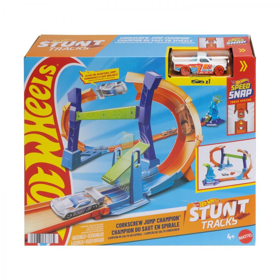Mattel Hot Wheels: Hot Wheels Stunt - Hot Wheels Stunt Tracks Corkscrew (JLM91)