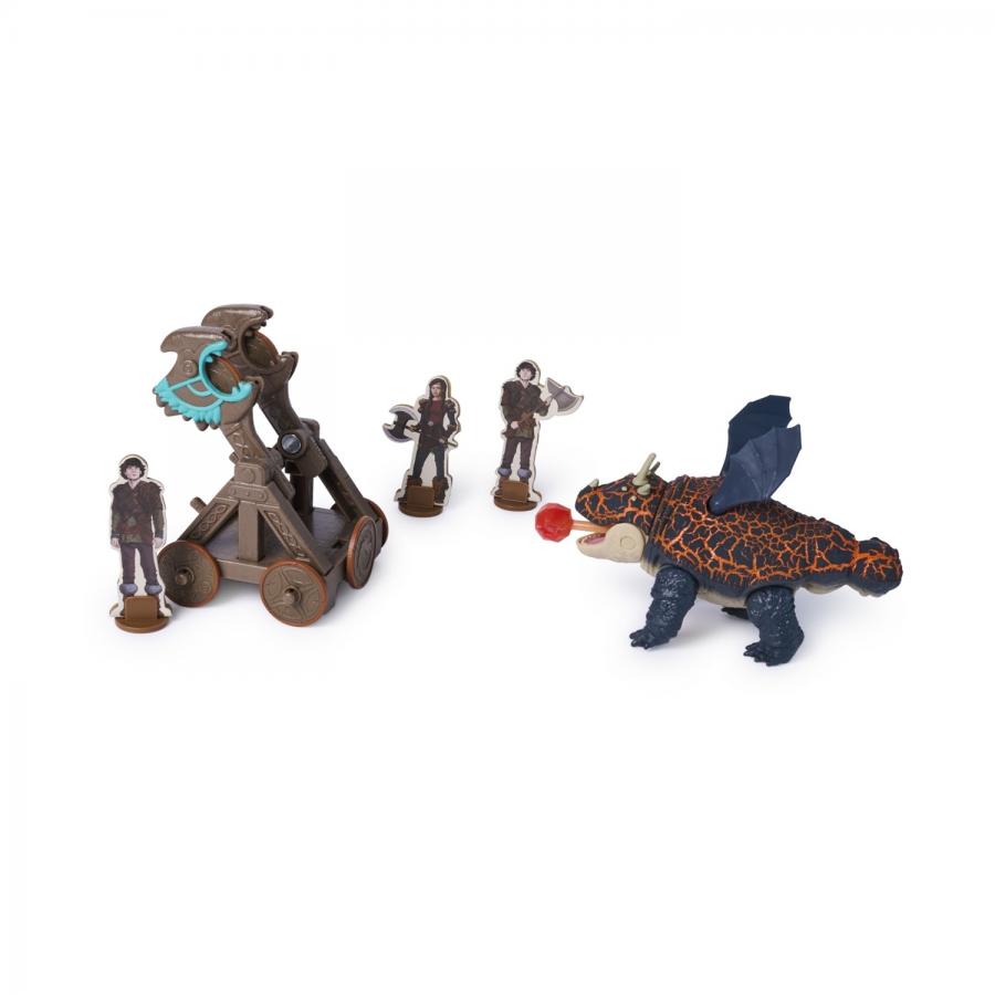 Spin Master How to Train Your Dragon: Trial of Flame - Blazing Battles Catapult Blast Cronckle Playset (20156293)