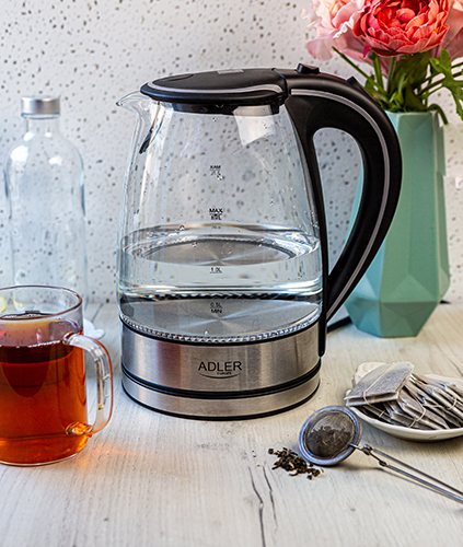 ADLER GLASS KETTLE 1,7L