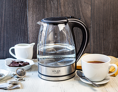 ADLER GLASS KETTLE 1,7L
