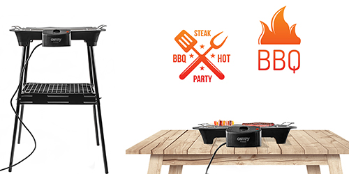 CAMRY ELECTRIC GRILL WITH REMOVABLE HEATER