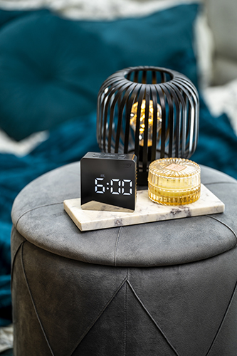 CAMRY LED ALARM CLOCK BLACK