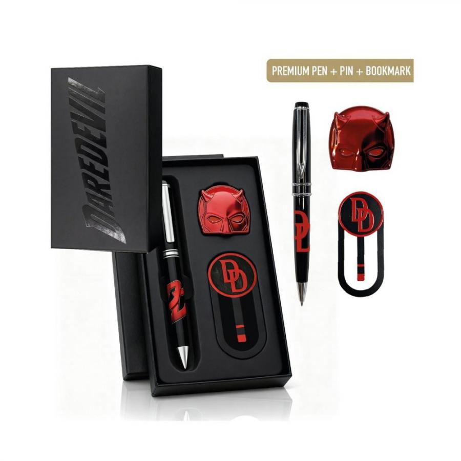 Cerda Stationery: Daredevil - Set with Premium Pen, Pin & Bookmark (2700002589)