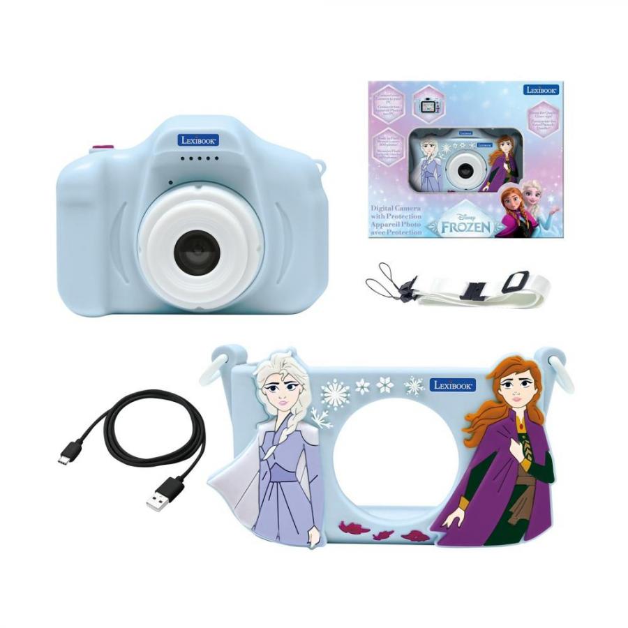 Lexibook Digital Camera with Silicon Pouch: Kids Camera with Frozen Protection (25.DJ078FZ)