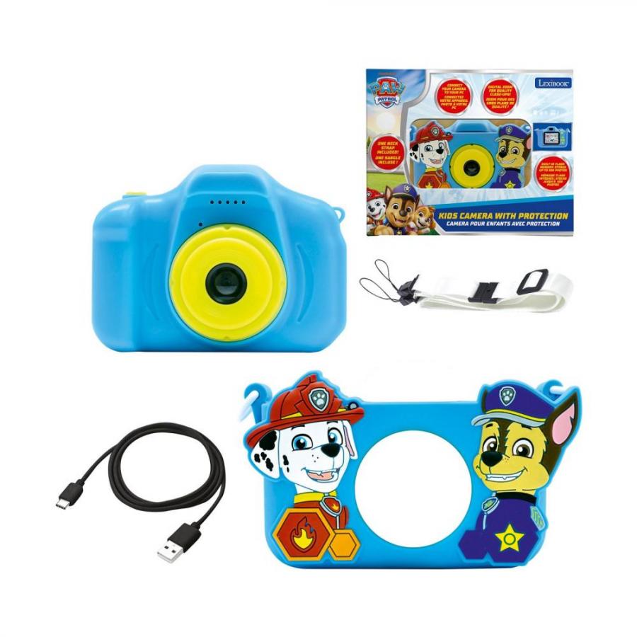 Lexibook Digital Camera with Silicon Pouch: Kids Camera with Paw Patrol Protection (25.DJ078PA)