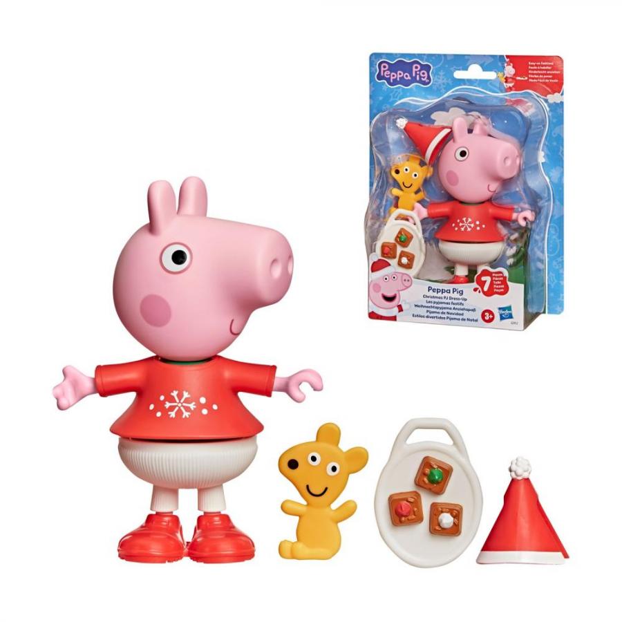 Hasbro Peppa Pig: Figures Peppa Pig Holiday Pajamas Dress-Up Set (G3912)