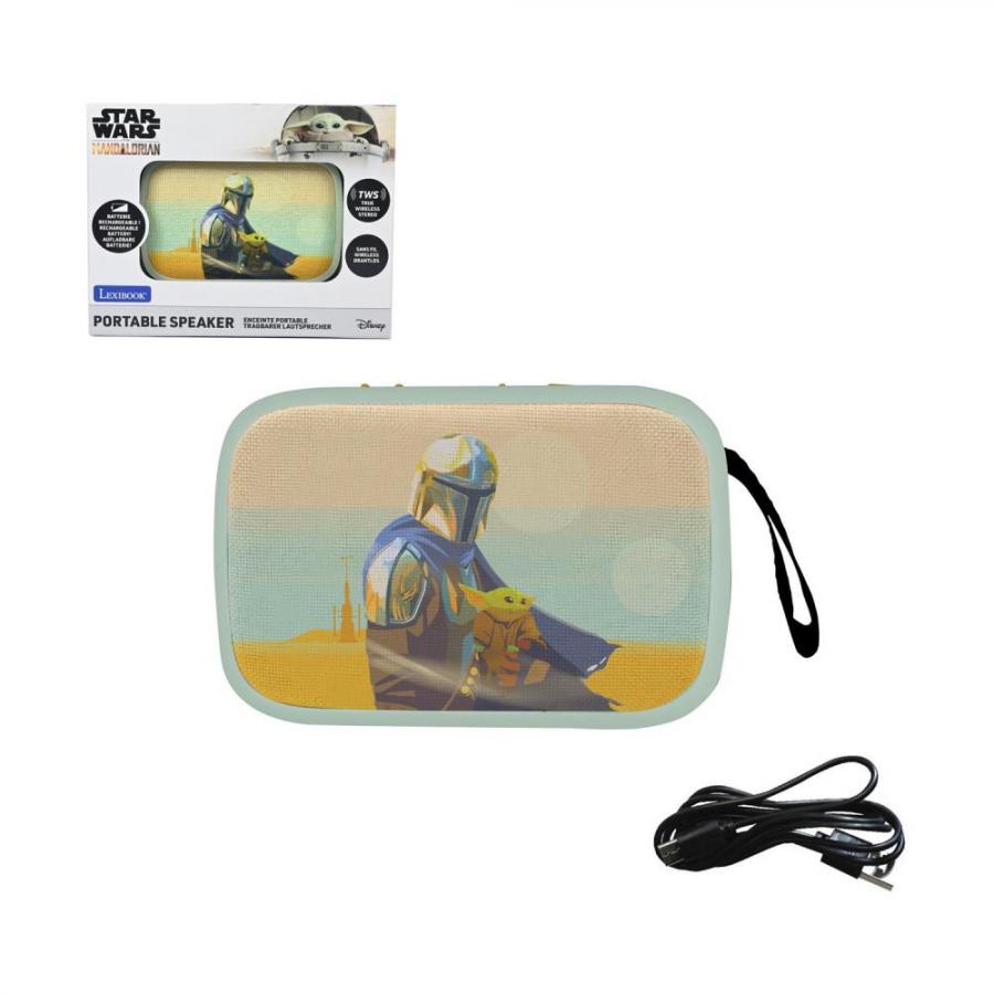 Lexibook Disney: Star Wars The Mandalorian - Portable Speaker (25.BT018SW)