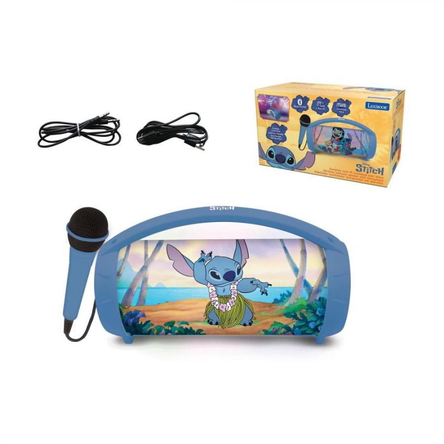 Lexibook Wireless Speaker with Microphone: Stitch Bluetooth Light Speaker with Microphone (25.BTP585DZ)