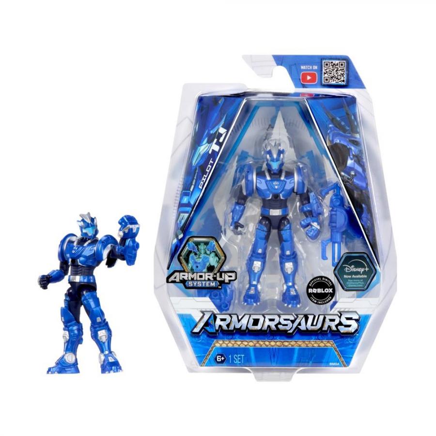 MGA Armorsaurs: 3.75” Figure- Triceratops Pilot (TJ) (552413)