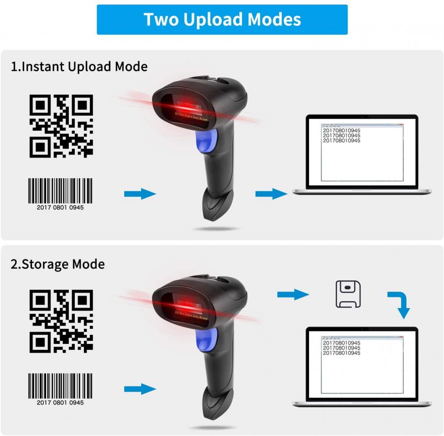 NETUM 2,4G WIRELESS QR BARCODE 2D SCANNER WITH STAND