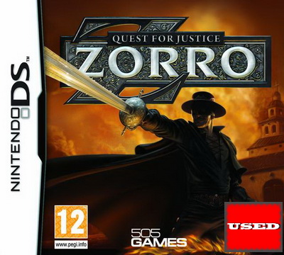 Zorro Quest for Justice DS USED (Cart Only)