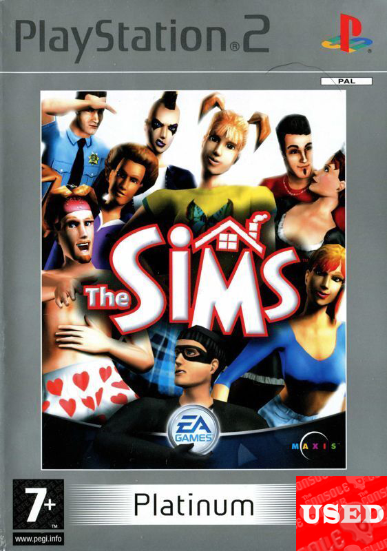 The Sims  (Plat) PS2 USED (English Game / French Cover)
