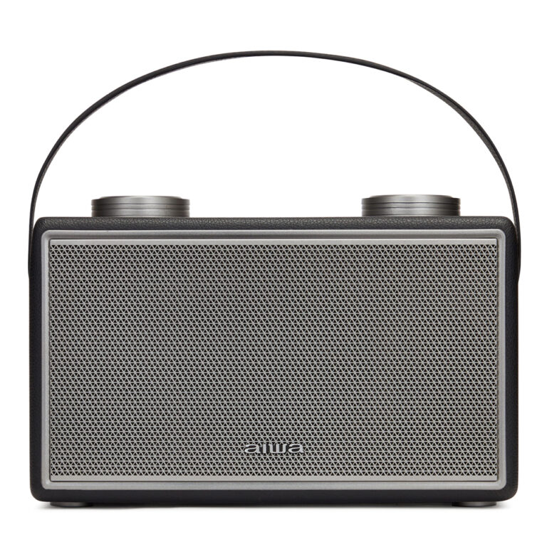 AIWA LEATHERETTE PORTABLE BLUETOOTH SPEAKER RMS 50W WITH MIC/GUITAR INPUT