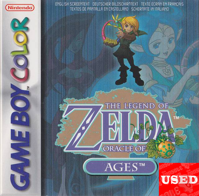 The Legend Of Zelda Oracle Of Ages GameBoy Color USED (Slightly Damaged Box) (Manual without Front Cover)