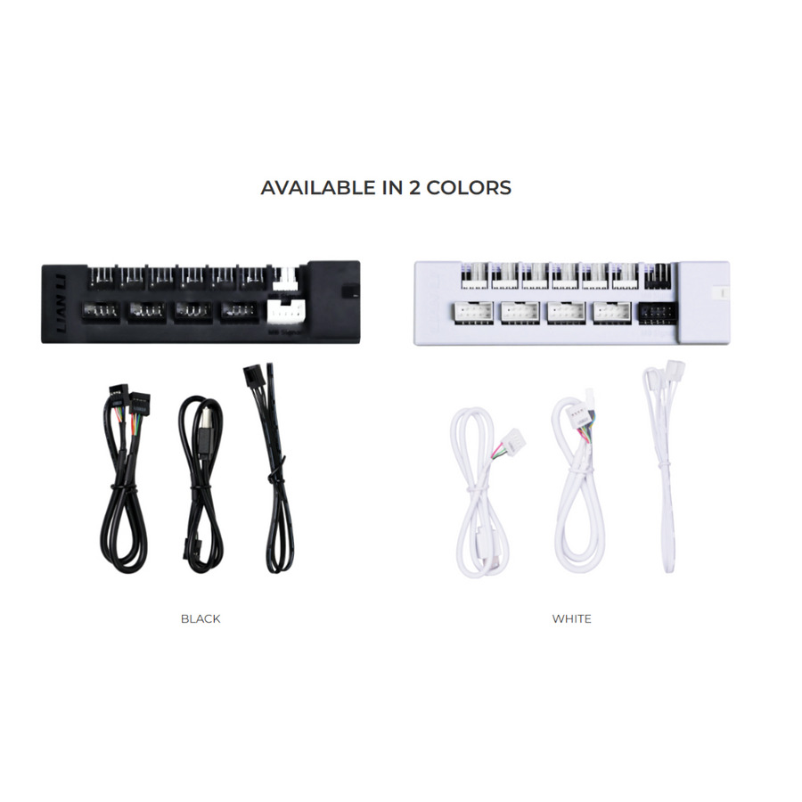 Lian Li EG-HUB01W White Detachable PSU USB & Fan Hub - for Edge Gold