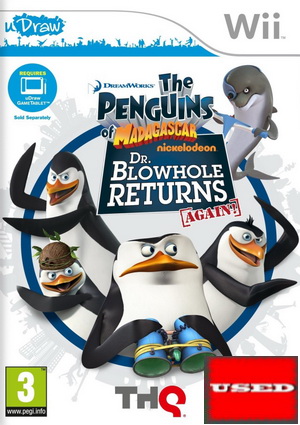 UDraw The Penguins of Madagascar: Dr. Blowhole Returns - Again! WII USED (German)