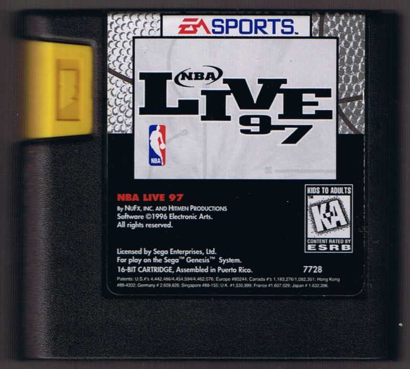 NBA Live 97 MD UNBOXED (NTSC) (ΠΑΙΖΕΙ ΣΕ ΕΥΡΩΠΑΙΚΕΣ ΚΟΝΣΟΛΕΣ)