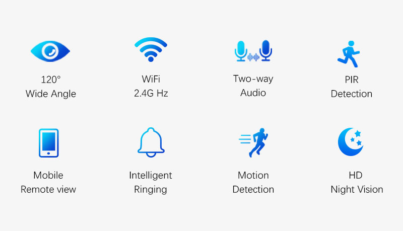 SRIHOME WIFI SMART DOORBELL SET 4MP