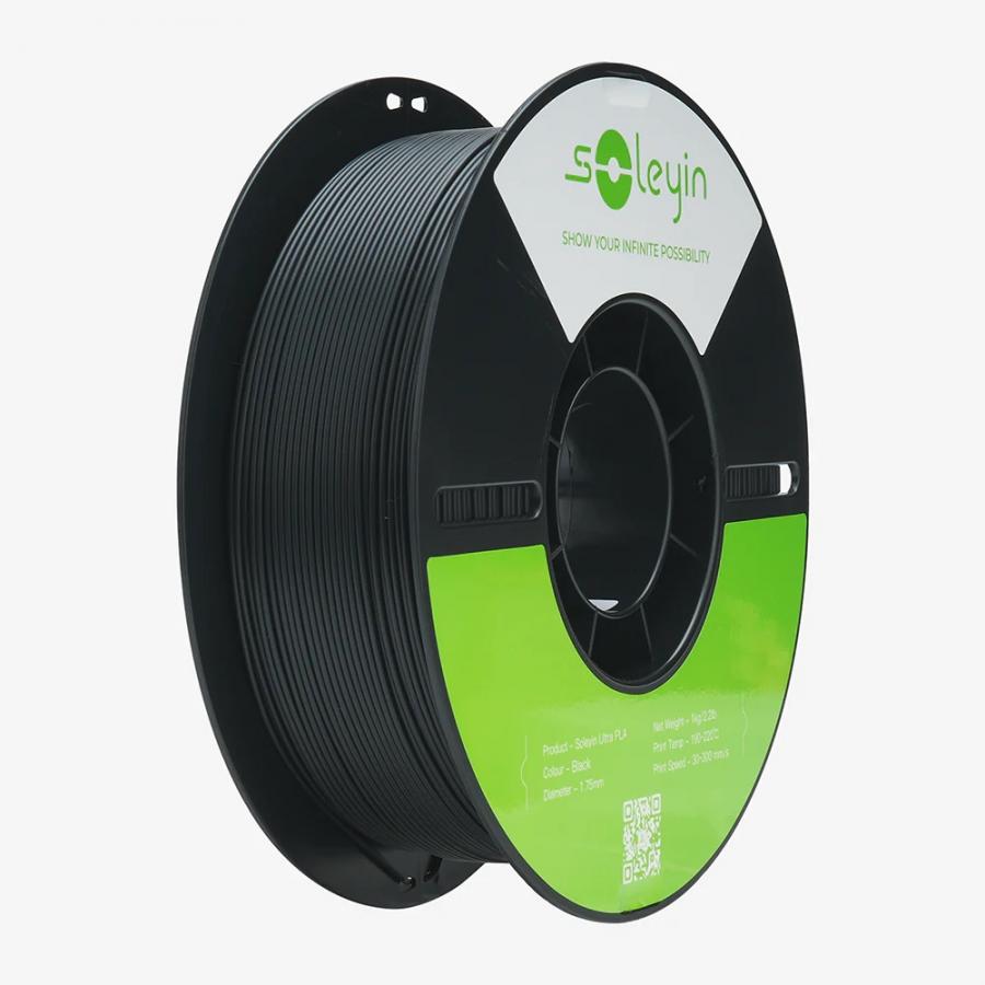 Creality Soleyin Ultra PLA black 3D Printer Filament  1 kg Spool,1.75 mm