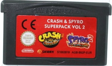 Crash & Spyro Super Pack Vol. 2 GameBoy Advance UNBOXED