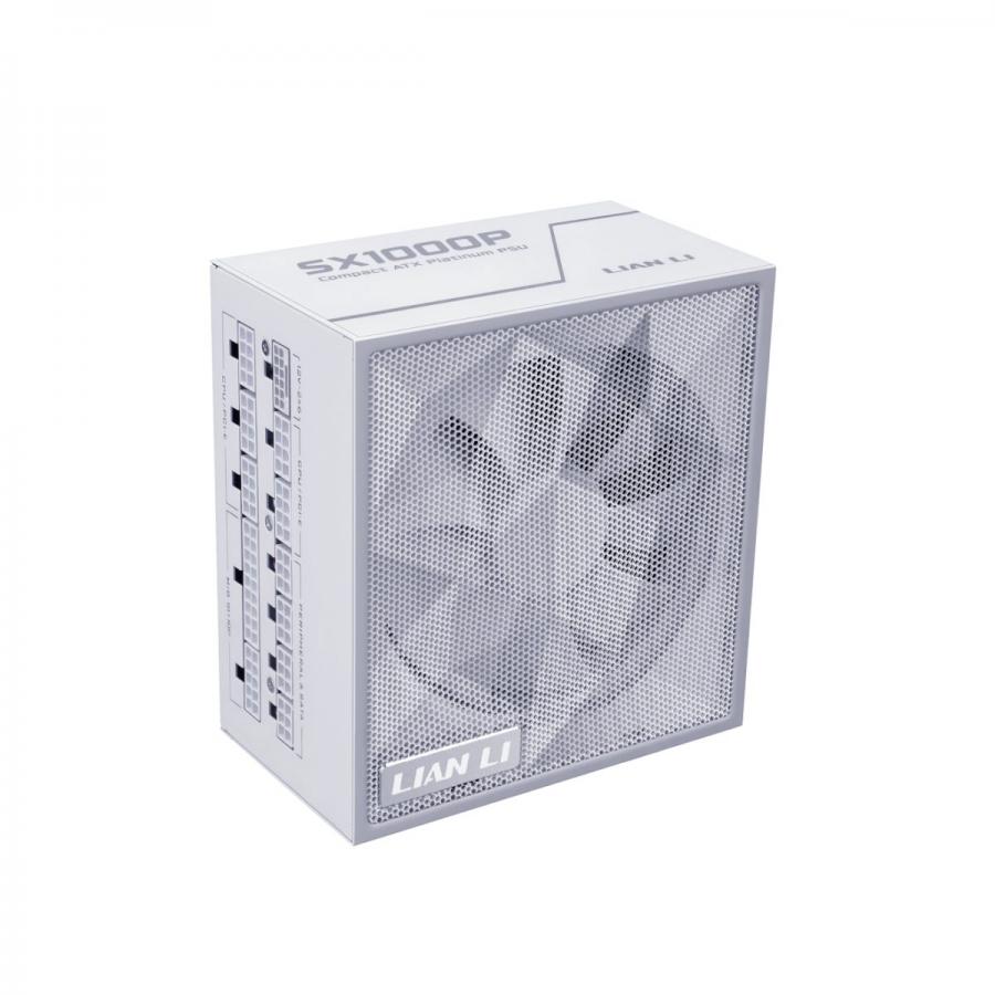 Lian Li SX 1000P White - PLATINUM 1000W - ATX 3.1 - 12V-2x6 - Japanese Capacitor - 10 Years Warranty