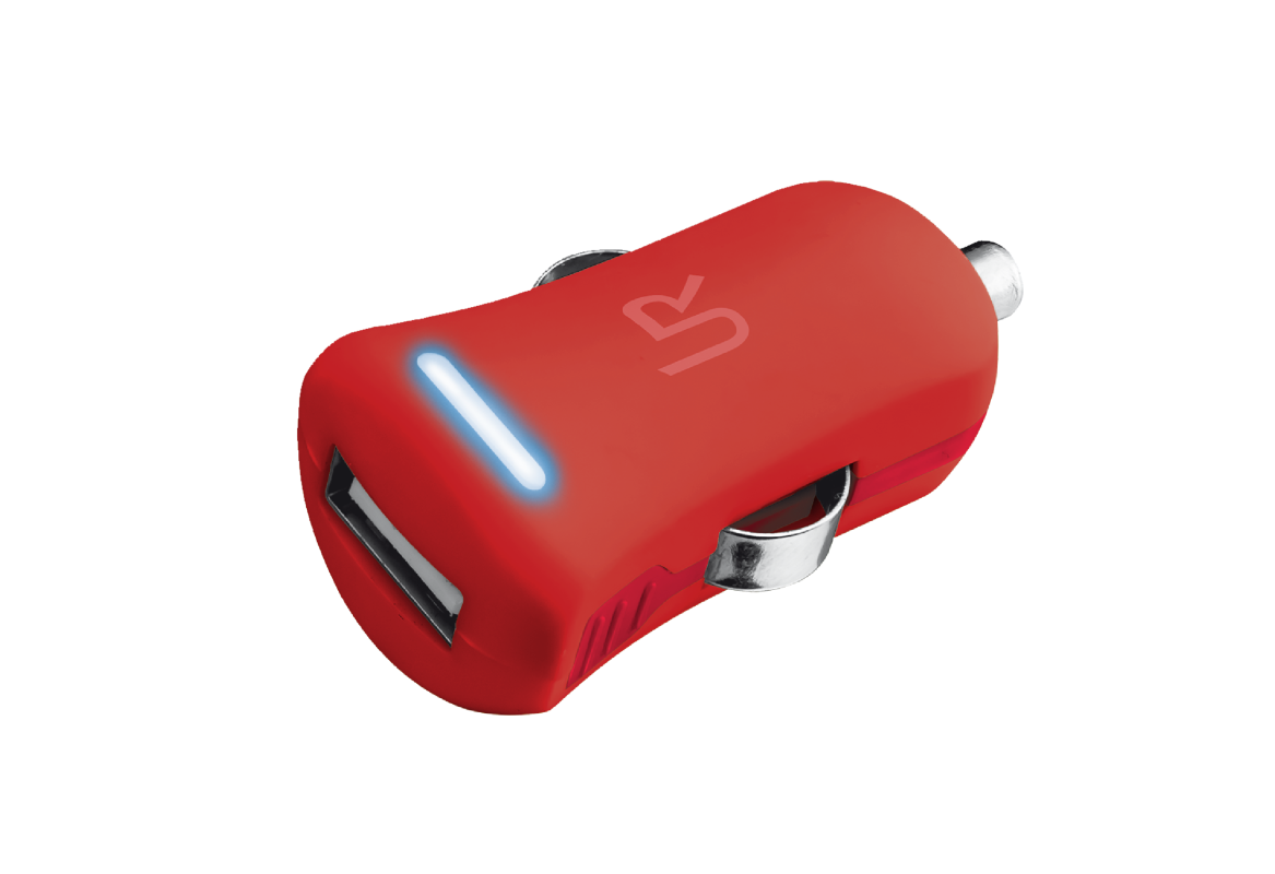 Trust UR  12W Car Charger - Red  20153