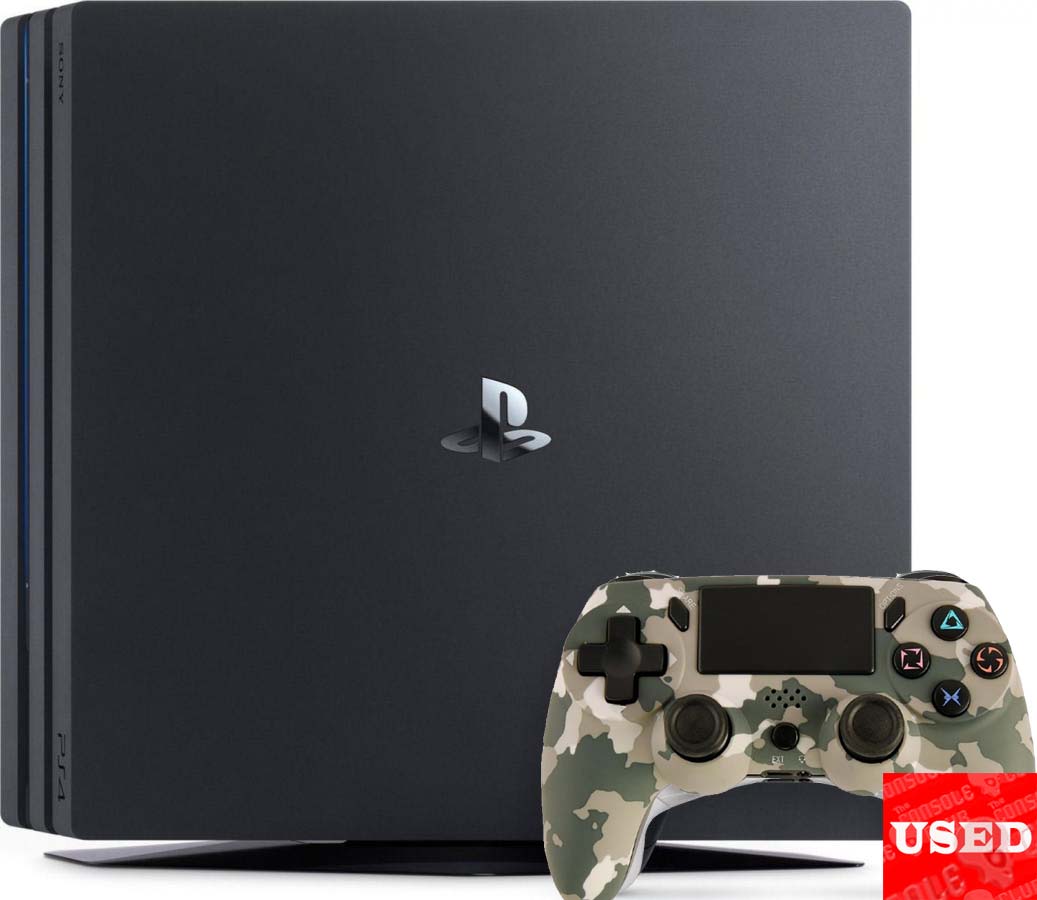 Sony Playstation 4 Pro (PS4 Pro) 1 TB USED UNBOXED + Gembird Wireless Game Controller For Pc/Ps4 Camo