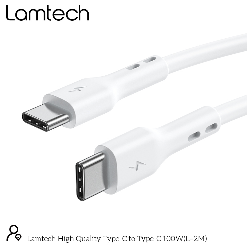 Lamtech Cable TYPE C TO TYPE C  100W Fast Charge 2M (LAM023664)