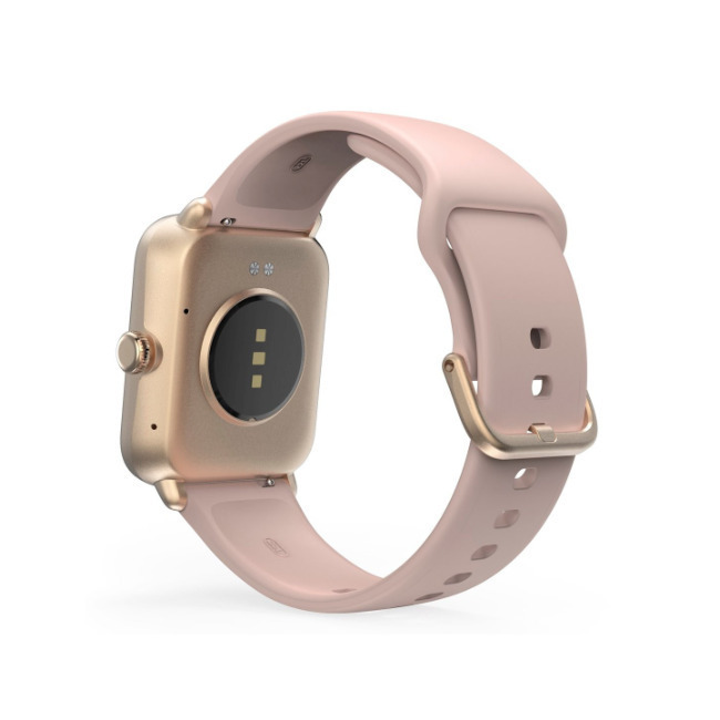Hama 6010 Smartwatch με Παλμογράφο 42mm Rose Gold