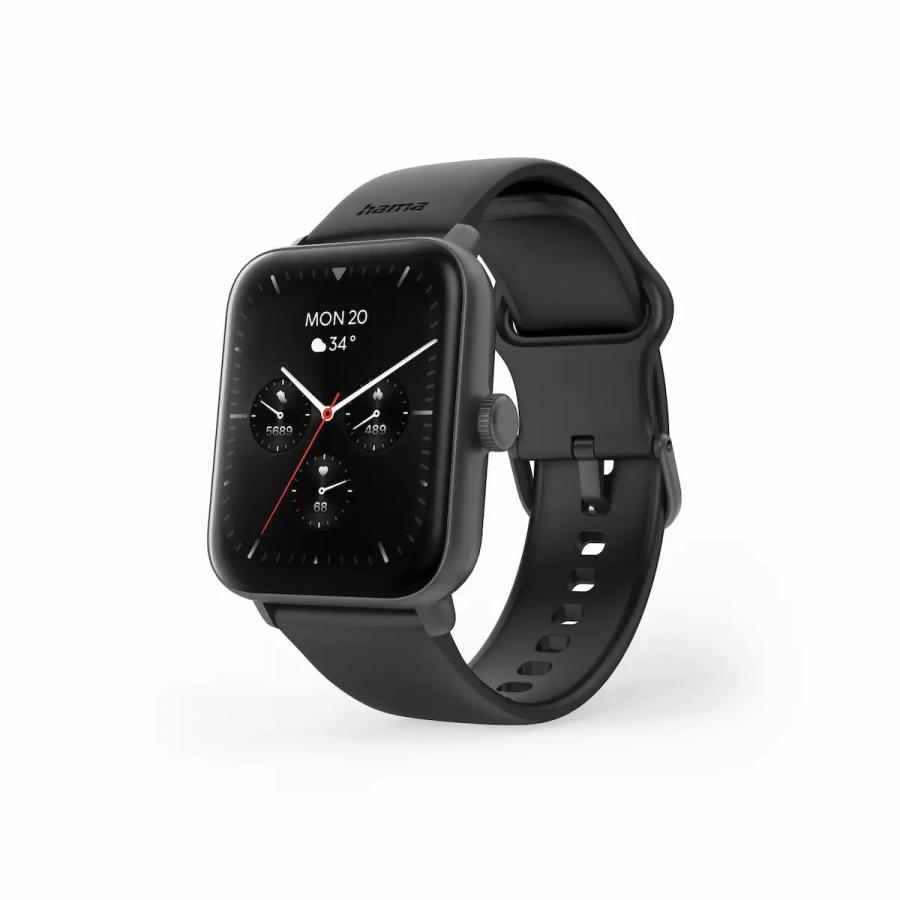Hama  6010   Smartwatch   με Παλμογράφο  42mm   Black