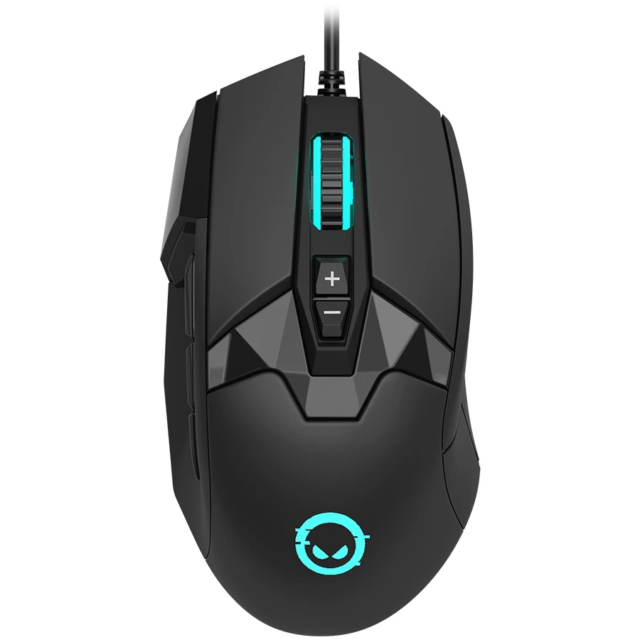 Lorgar  Mouse Stricter 579 RGB UV 9buttons Screen Wired Black (LRG-GMS579)