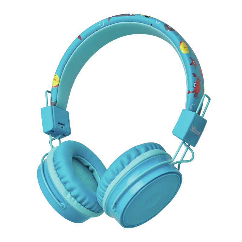Trust Comi Bluetooth Wireless Kids Headphones Blue (23607)