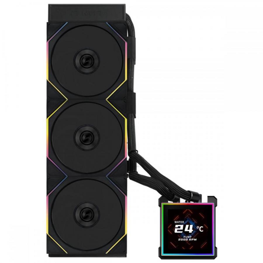 Lian Li HydroShift II LCD-S 360 RGB TL FLEX fan White - AIO CPU Liquid Cooler with TL RGB Fans