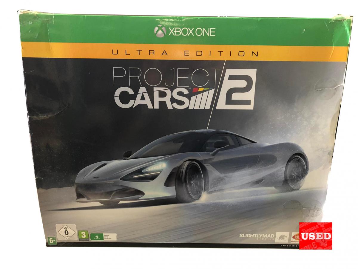 Project Cars 2 Ultra Edition XONE USED (Like NEW)  (Minor Tears on the Outer Sleeve / Online Codes NOT Included)