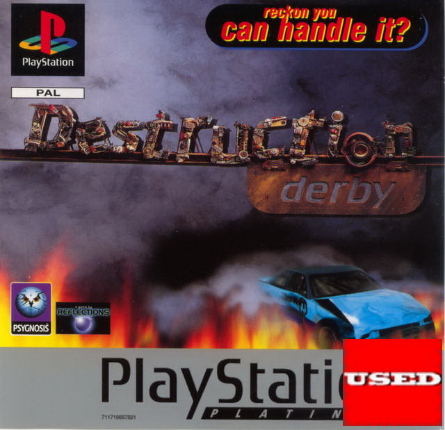 Destruction Derby PSX USED (No Front Cover/No Manual/Broken Case)
