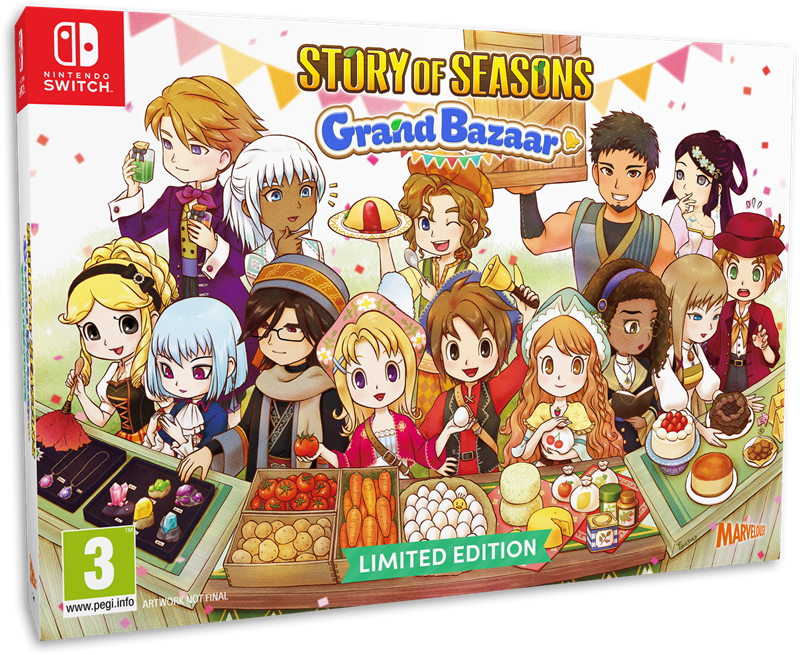 Story of Seasons Grand Bazaar Limited Edition Nintendo Switch NEW