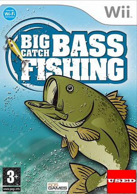 Big Catch Bass Fishing  Wii USED