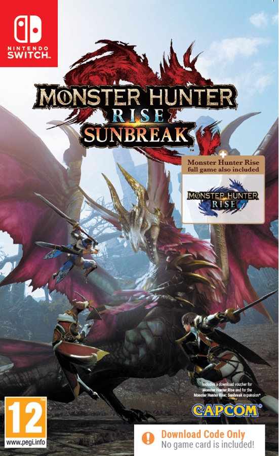 Monster Hunter Rise and Sundbreak  (Code in a Box) Nintendo Switch NEW