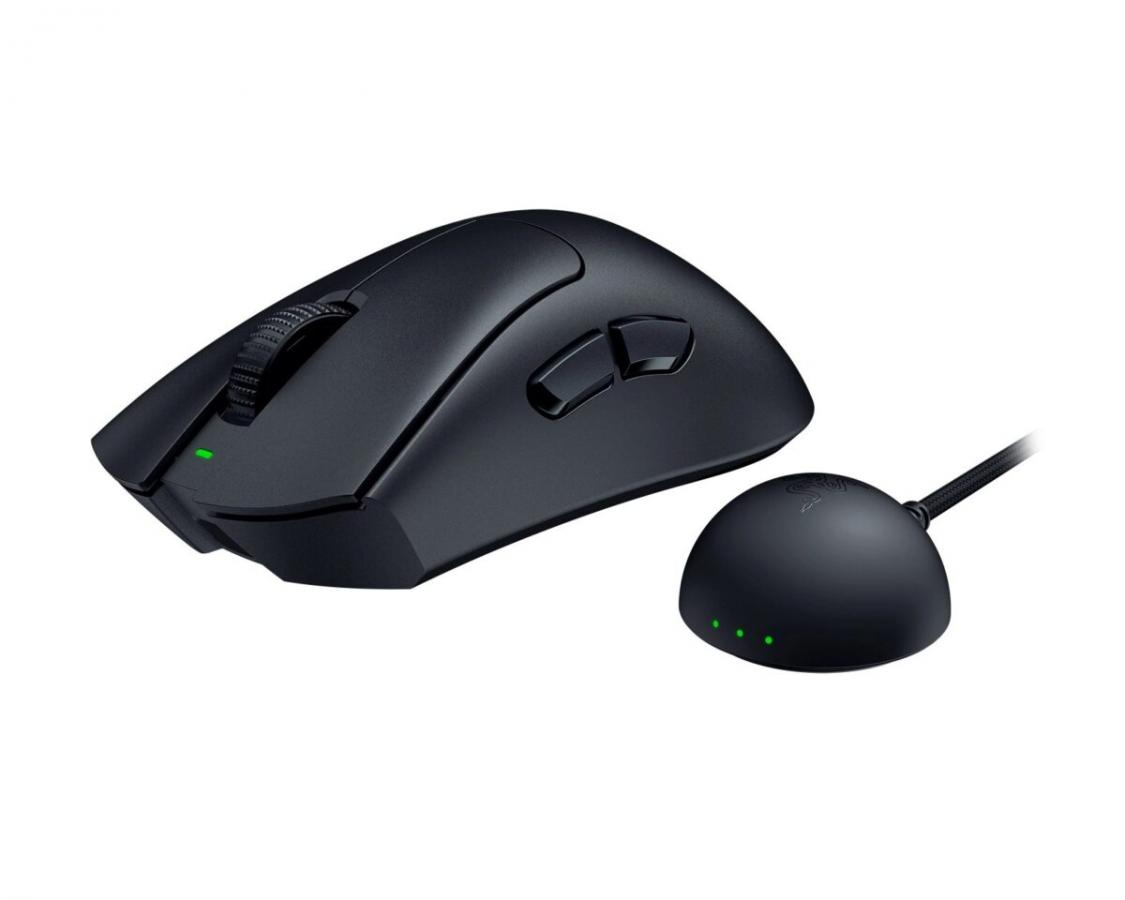 Razer DEATHADDER V4 PRO BLACK - 56g Wireless Gaming Mouse - Ergonomic - 120 Hours Battery - 45K DPI